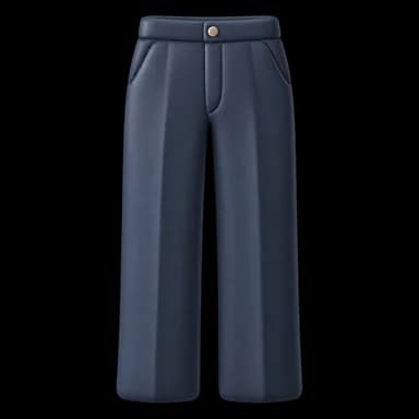 Cut-out navy tailored trousers