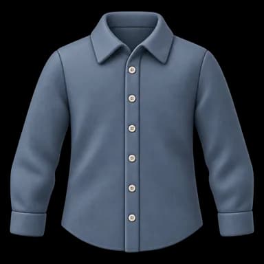 Cut-out blue dress shirt